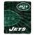 New York Jets Blanket 50x60 Sherpa Strobe Design