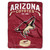 Arizona Coyotes Blanket 60x80 Raschel Inspired Design