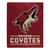 Arizona Coyotes Blanket 50x60 Raschel Interference Design