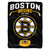 Boston Bruins Blanket 60x80 Raschel Inspired Design