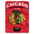 Chicago Blackhawks Blanket 60x80 Raschel Inspired Design