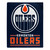 Edmonton Oilers Blanket 50x60 Raschel Interference Design