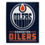 Edmonton Oilers Blanket 50x60 Raschel Interference Design