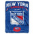 New York Rangers Blanket 60x80 Raschel Inspired Design