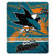 San Jose Sharks Blanket 50x60 Fleece Fade Away Design