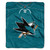 San Jose Sharks Blanket 50x60 Raschel Jersey Design