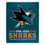 San Jose Sharks Blanket 50x60 Raschel Interference Design