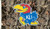 Kansas Jayhawks 3 Ft. X 5 Ft. Flag W/Grommets - Realtree Camo Background