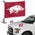 Arkansas Razorbacks Ambassador 4" x 6" Car Flag Set of 2