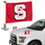 N. Carolina State Wolfpack Ambassador 4" x 6" Car Flag Set of 2