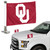 Oklahoma Sooners Ambassador 4" x 6" Car Flag Set of 2