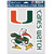 Miami Hurricanes Multi-Use 3 Fan Pack Decals