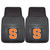 Syracuse University - Syracuse Orange 2-pc Vinyl Car Mat Set S Primary Logo Black