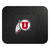 University of Utah - Utah Utes Utility Mat Circle & Feather Logo Black