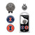 Illinois Fighting Illini Cap Clip With 2 Golf Ball Markers