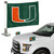 Miami Hurricanes Ambassador Flags "U" Primary Logo 4 in. x 6 in. Set of 2