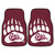 University of Montana - Montana Grizzlies 2-pc Carpet Car Mat Set "Bear Claw" Logo Maroon