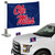 Mississippi Rebels Ambassador Flags "Script 'Ole Miss'" Primary Logo 4 in. x 6 in. Set of 2