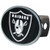 Las Vegas Raiders Oval Metal Hitch Cover Class II and III