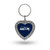 Seattle Seahawks Rhinestone Heart Keychain