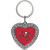 Tampa Bay Buccaneers Rhinestone Heart Keychain