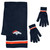 Denver Broncos Scarf and Glove Gift Set Chenille