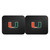 University of Miami - Miami Hurricanes 2 Utility Mats U Primary Logo Black