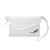 Miami Dolphins Purse Pebble Fold Over Crossbody White