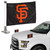 San Francisco Giants Ambassador Flags "SF" Alternate Logo 4 in. x 6 in. Set of 2