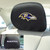 Baltimore Ravens Head Rest Cover  "Raven" Logo & "Baltimore Ravens" Wordmark Black