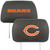 Chicago Bears Head Rest Cover  "C" Logo & "Bears" Wordmark Black