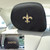 New Orleans Saints Head Rest Cover  Fleur-de-lis Primary Logo and Wordmark Black