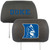 Duke University - Duke Blue Devils Head Rest Cover "D & Devil" Logo & Wordmark Black