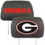 University of Georgia - Georgia Bulldogs Head Rest Cover G Primary Logo and Wordmark Black