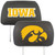 University of Iowa - Iowa Hawkeyes Head Rest Cover Tigerhawk Primary Logo and Wordmark Black