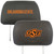 Oklahoma State University - Oklahoma State Cowboys Head Rest Cover OSU Primary Logo and Wordmark Black