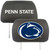 Pennsylvania State University - Penn State Nittany Lions Head Rest Cover "Nittany Lion" Logo & Wordmark Black