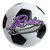 University of Mount Union - Mount Union Raiders Soccer Ball Mat "Wordmark & Sword" Logo White