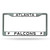 Atlanta Falcons Chrome License Plate Frame