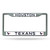 Houston Texans Chrome License Plate Frame