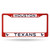 Houston Texans Colored License Plate Frame Red