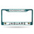 Jacksonville Jaguars Colored License Plate Frame Aqua