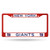 New York Giants Colored License Plate Frame Secondary Red