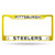 Pittsburgh Steelers Colored License Plate Frame Yellow