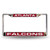 Atlanta Falcons Laser Chrome License Plate Frame Red