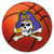 East Carolina University - East Carolina Pirates Basketball Mat Pirate Primary Logo Orange
