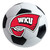Western Kentucky University - Western Kentucky Hilltoppers Soccer Ball Mat "Flag WKU" Logo White