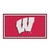 University of Wisconsin - Wisconsin Badgers 3x5 Rug W Primary Logo Red