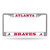 Atlanta Braves License Plate Frame Chrome