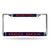 Boston Red Sox License Plate Frame Laser Cut Chrome Blue Background with Red Letters
